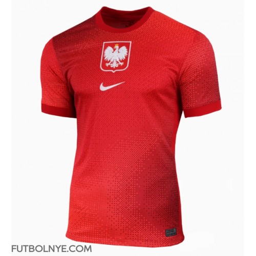 Camiseta Polonia Visitante Equipación para mujer Eurocopa 2024 manga corta